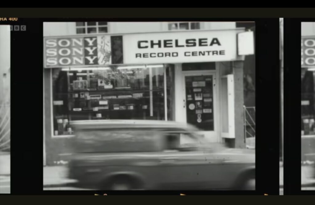 Chelsea record centre in the 80s